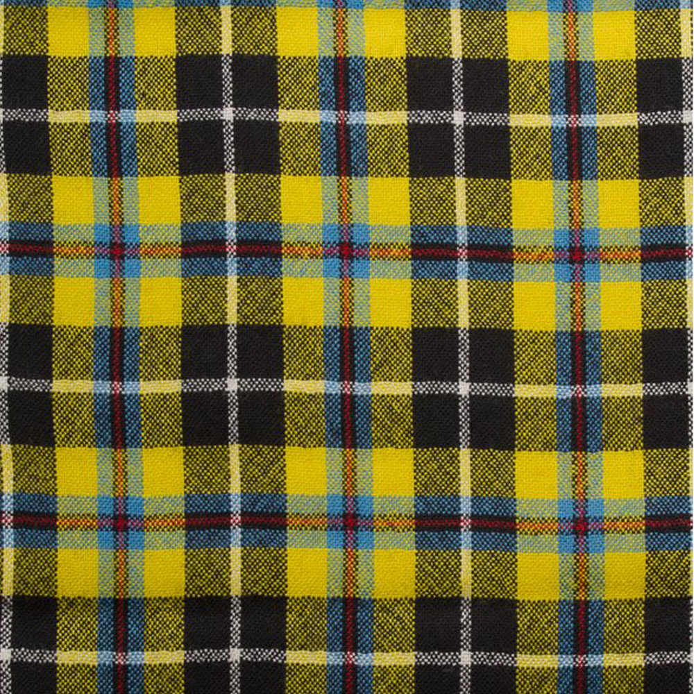 Fabric, Tartan, Wool, Plain Weave, L/W, Cornish Tartan